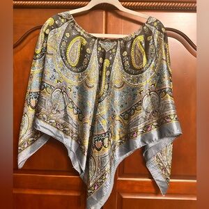 Vintage silk handkerchief top